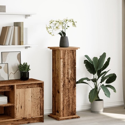 vidaXL Стойка за витрини със съхранение 31x30x90 см инженерно дърво (854614)