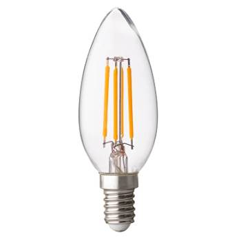 UltraLux Led filament ЛАМПА КОНУС, ДИМИРАЩА, 4w, e14, 2700k, 220-240v ac, ТОПЛА (lfc41427d)