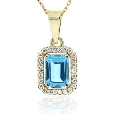 Zlatnictví U Kostela Zlatý přívěsek s přírodním topazem 791Mž