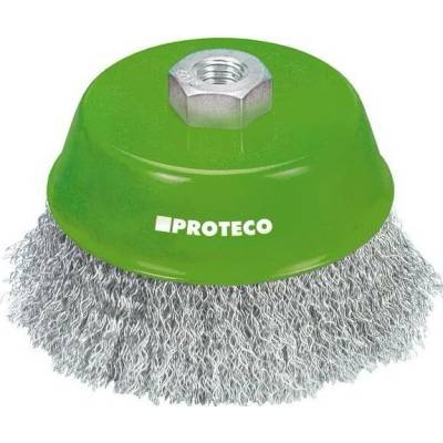 PROTECO kartáč hrnkový 100mm x M14 NEREZ 0.35 mm