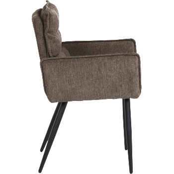 Carmen Трапезен стол с подлакътници iksan - тъмнокафяв r45 (3532418)