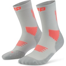 CEP dámske bežecké ponožky RUN COMPRESSION 5.0 svetlo šedá