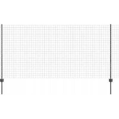 Oplocení s 10 sloupky šedý 1,2x10 m Ocel