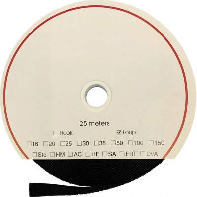 FASTECH® 919-330 pásek se suchým zipem, lepicí, háčková a flaušová část, (d x š) 2000 mm x 25 mm, černá, 1 pár