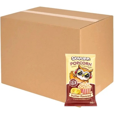 Sovora popcorn do mikrovlnky Maslový 15 x 100 g