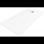 Mexen Stone+ правоъгълно композитно корито 180 x 90 см, бяло, златен капак (44109018-G)