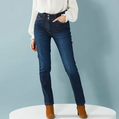 Blancheporte Rovné nohavice tmavomodrá