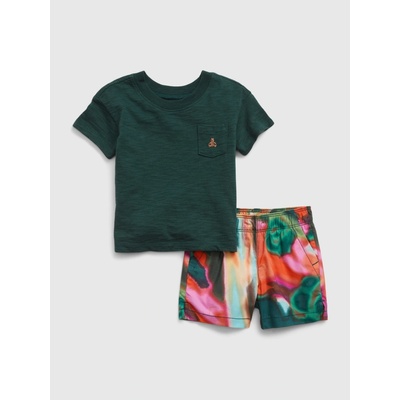 GAP Baby set tričko a kraťasy Brannan Bear Zelená