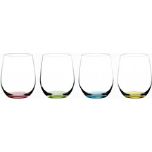 Riedel Barevné křišťálové sklenice Happy O 4 x 320 ml