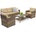 Garden Point Градински мебели Monaco Coffee 5 Garden Point кафяво (GAP249-3)