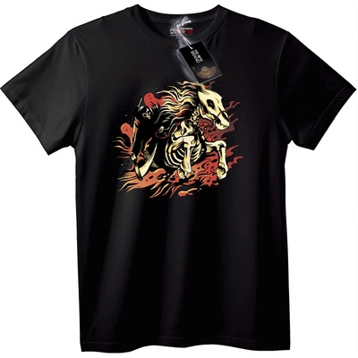 NOONEBRAND Тениска Смъртта с Костелив Кон - 7XL, Black