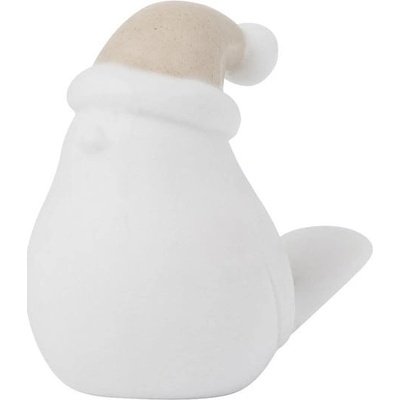 Storefactory Dekorativní ptáček Elin Beige bílá barva keramika