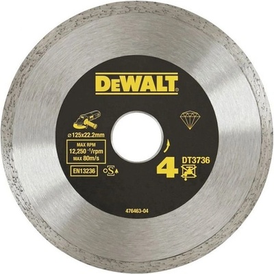 DEWALT dt3736 Диамантен диск за рязане на плочки ф125х22.2 мм (dt3736)