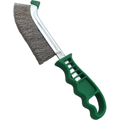 Kefa ručná INOX 1-rad plast. rukoväť MAMUT (ABWBSCRATCHSS) nerezový drôt