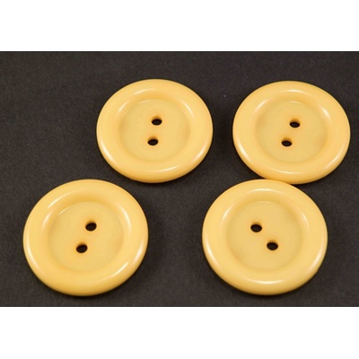Dierkový maxi gombík - žltá - priemer 3,8 cm