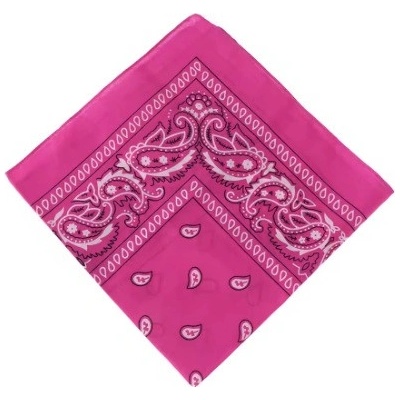 Rocka Oldschool Pink White Pattern šátek růžový