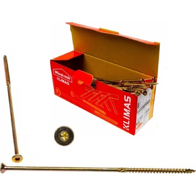 KLIMAS Wkret-met WKCS Ø6 mm TX-30 konštrukčná skrutka do dreva so zápustnou hlavou 280 mm - 100 ks