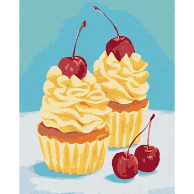 zuty Malování Podle Čísel Cupcaky S Vanilkovým Krémem Myroslava Voloschuk 80 x 100 Cm Plátno