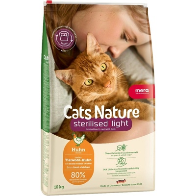 Mera Cats Nature Sterilised Light Adult Huhn 10 kg