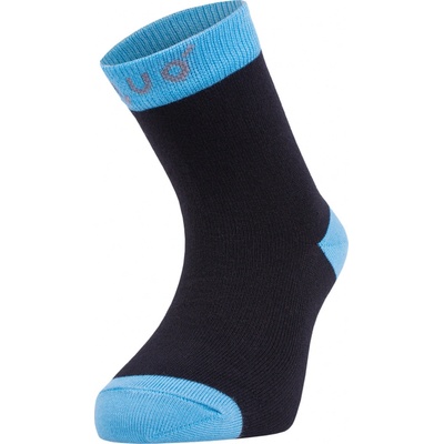 Trepon Bambusové ponožky černé s tyrkysovou Bamboo socks – Zbozi.Blesk.cz