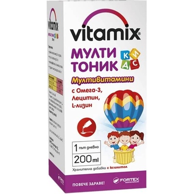 Fortex Vitamix Мултитоник Кидс Сироп, 200 ml, Fortex (10046186)