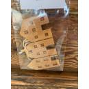 Vůně do auta SOJKA Dřevěná vůně do auta - Anděl obrys