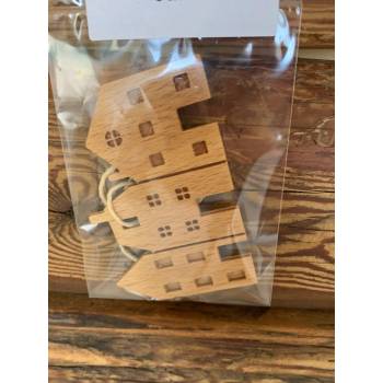 SOJKA Dřevěná vůně do auta - Anděl obrys