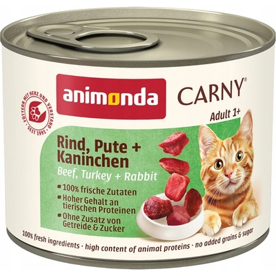 Animonda Carny Adult hovädzie, morka, králik 200 g