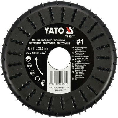 Yato Rotační rašple frézovací univerzální 118 mm YT-59177