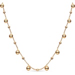 SAVICKI Златно колие с топчета, 585, 45 см - savicki - 2 004,73 лв