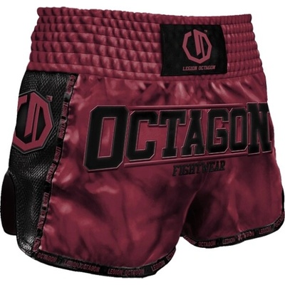 Muay Thai trenky Octagon Fight Wear burgund