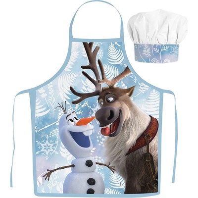 Javoli Dětská zástěra s čepicí Frozen Sven a Olaf