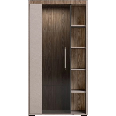 Status italy St nora Висок шкаф с витрина с led осветление 96/46/186 (nodcov201)