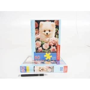 Castorland Puzzle 60-piece Pomeranian Puppy in Roses B-066261