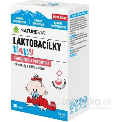 Swiss NatureVia Laktobacieľky baby 30 sáčkov