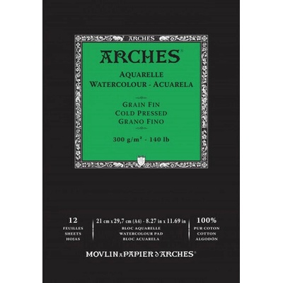 Arches Skicák v lepenej väzbe A4 300g 12 listov CP
