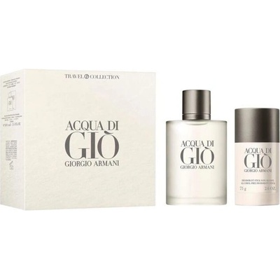 Giorgio Armani Acqua di Gio EDT 100 ml + Deodorant Stick 75 ml комплект за мъже