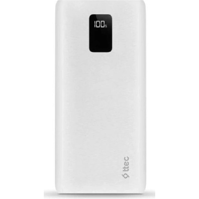 Ttec Портативна батерия ttec - PowerSlim Trio, 20 000 mAh, бяла (8694470829067)
