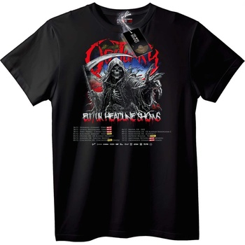 NOONEBRAND OBITUARY Тениска Мрачен Жътвар Турне 2022 - M, Black