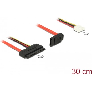 Delock SATA кабел, 6 Gb/s, 7 женски конектора + 4 женски флопи конектора (5 V + 12 V) SAT