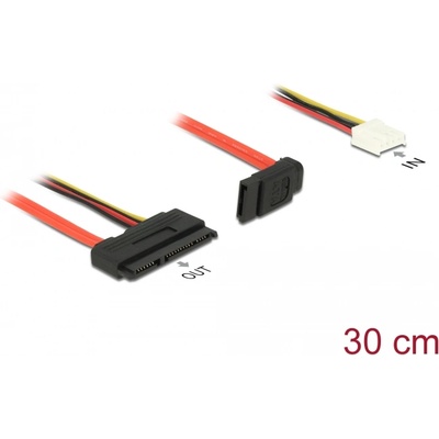 Delock SATA кабел, 6 Gb/s, 7 женски конектора + 4 женски флопи конектора (5 V + 12 V) SAT