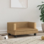 vidaXL Кучешко легло Кафяв 60x40x30 см кадифе (171911)