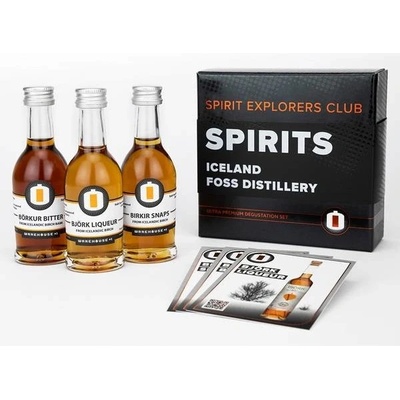 Spirit Explorers Club Iceland Foss Distillery Mini Pack 33,5% 3 x 0,04 l (karton)