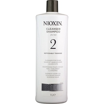 Nioxin šampon pro jemné a znatelně řídnoucí vlasy System 2 Cleanser For Fine Hair Noticeably Thinning Hair 1000 ml