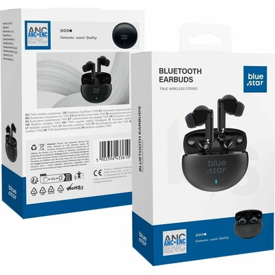 Blue Wireless Earbuds Star Zen Anc + Enc Tx5 Tws