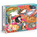 Galison - Puzzle Lounging Cats - 1 000 piese