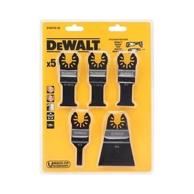 DeWALT DT20732 Sada nářadí s oscilačními čepelemi 5 ks