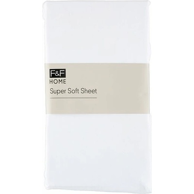 F&F Home Super Soft White napínacia plachta 160x200x25