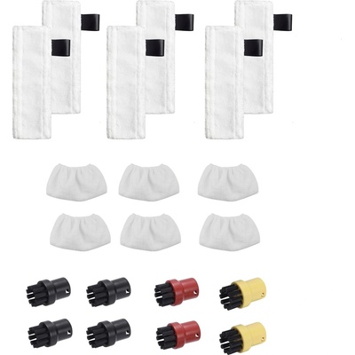 Mobilly комплект четки и кърпи за Karcher SC2-SC5, 20 бр (karcher SC2-SC5 nozzle 17 pcs)