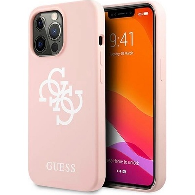GUESS Калъф Guess GUHCP13LLS4GWPI, за iPhone 13 Pro / 13 6.1", розов (GUE001739-0)